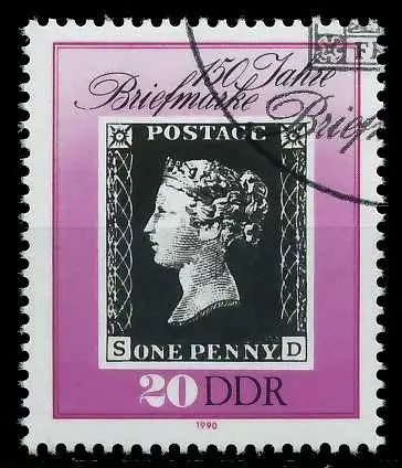 DDR 1990 Nr 3329 gestempelt 02C36E