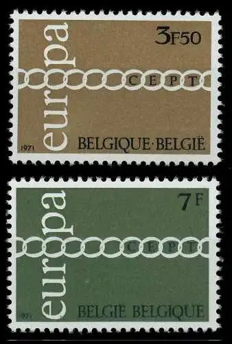 BELGIEN 1971 Nr 1633-1634 postfrisch 02C6AE