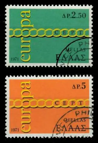 GRIECHENLAND 1971 Nr 1074-1075 gestempelt 02C70A