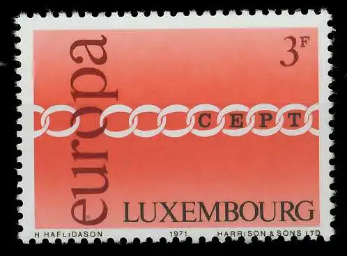 LUXEMBURG 1971 Nr 824 postfrisch SAAA8C2