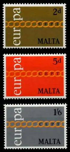 MALTA 1971 Nr 422-424 postfrisch SAAA906