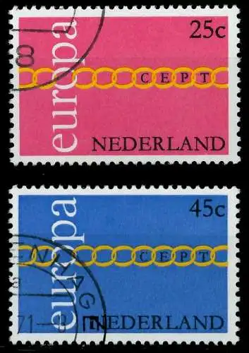 NIEDERLANDE 1971 Nr 963-864 gestempelt 02C882