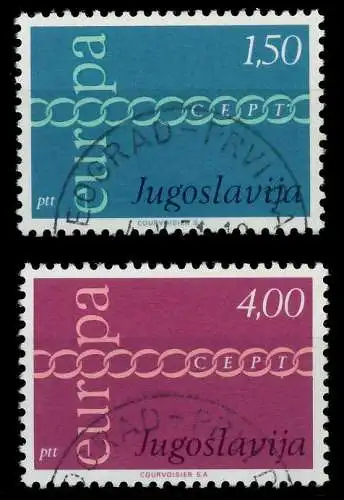 JUGOSLAWIEN 1971 Nr 1416-1417 gestempelt 02C96A