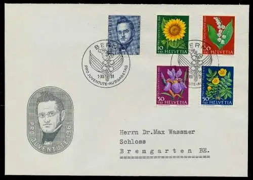 SCHWEIZ PRO JUVENTUTE Nr 742-746 BRIEF FDC 7B2542