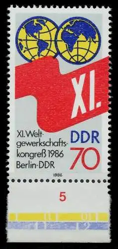 DDR 1986 Nr 3049 postfrisch URA 034A92