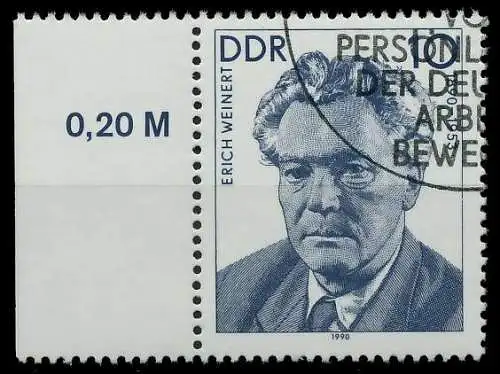 DDR 1990 Nr 3301 gestempelt SRA 034D7A