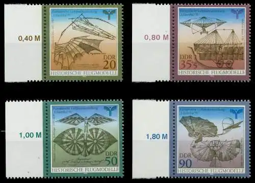 DDR 1990 Nr 3311-3314 postfrisch SRA 034E12