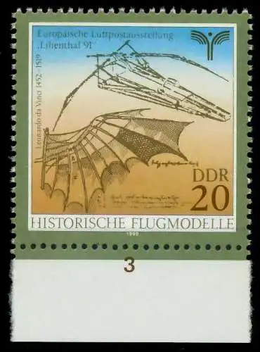 DDR 1990 Nr 3311 postfrisch URA 034E92