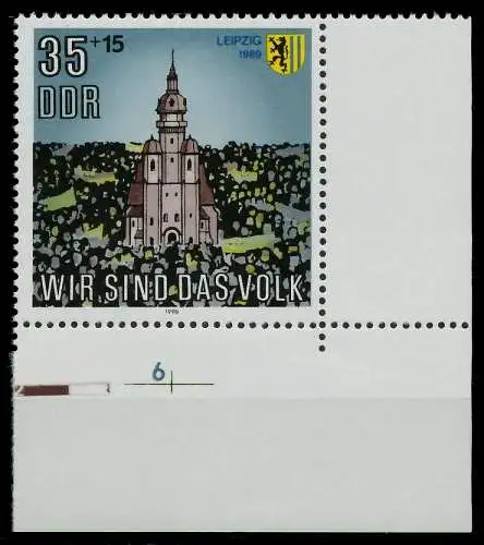 DDR 1990 Nr 3315 postfrisch ECKE-URE 034FF2