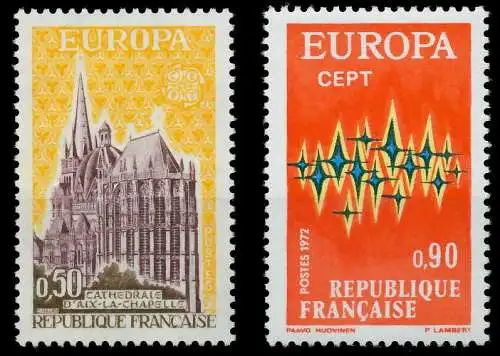 FRANKREICH 1972 Nr 1788-1789 postfrisch SAC2ACA