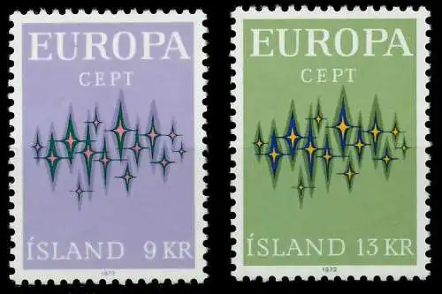 ISLAND 1972 Nr 461-462 postfrisch SAC2B26