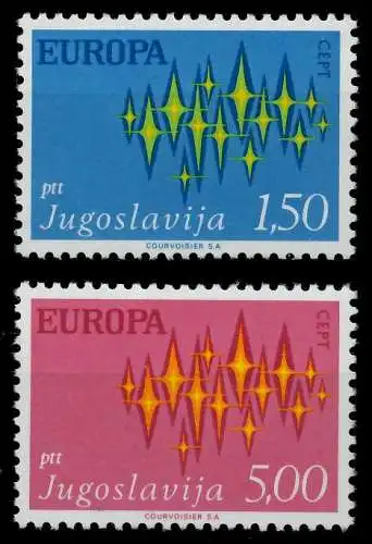 JUGOSLAWIEN 1972 Nr 1457-1458 postfrisch SAC2B52