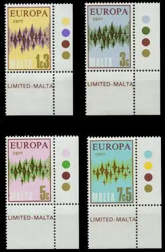 MALTA 1972 Nr 450-453 postfrisch ECKE-URE 04033A