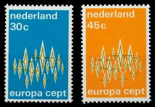 NIEDERLANDE 1972 Nr 987-988 postfrisch SAC2BBE