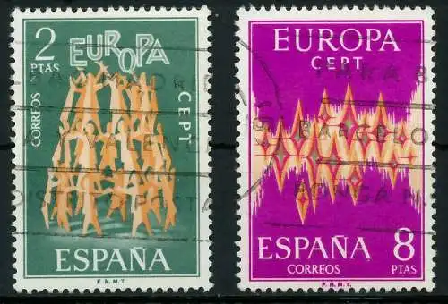 SPANIEN 1972 Nr 1985-1986 gestempelt 0403BA