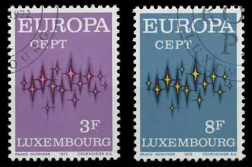 LUXEMBURG 1972 Nr 846-847 gestempelt 040416