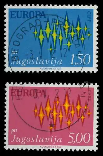 JUGOSLAWIEN 1972 Nr 1457-1458 gestempelt 04041E