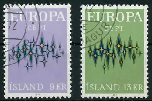 ISLAND 1972 Nr 461-462 gestempelt 040456