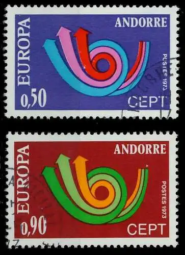 ANDORRA FRZ.-POST Nr 247-248 gestempelt 04046E