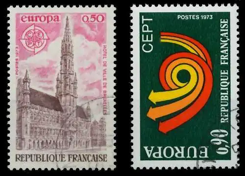 FRANKREICH 1973 Nr 1826-1827 gestempelt 040522