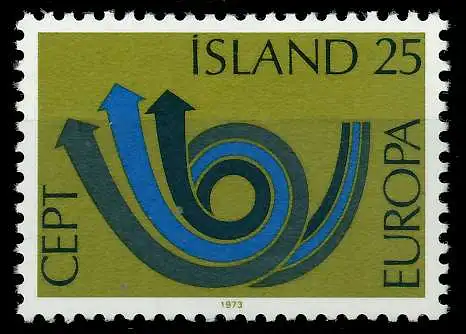 ISLAND 1973 Nr 472 postfrisch 04058A