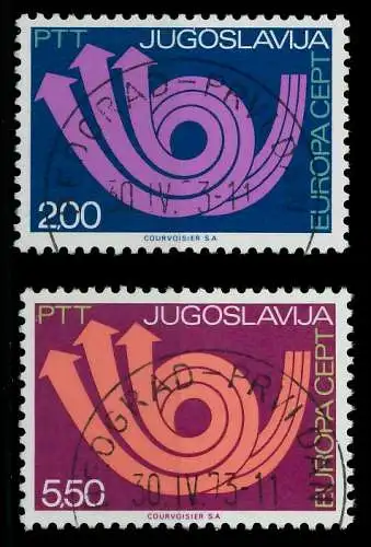 JUGOSLAWIEN 1973 Nr 1507-1508 gestempelt 0405CA