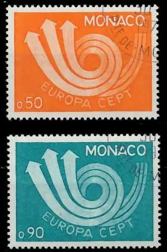 MONACO 1973 Nr 1073-1074 gestempelt 04063E