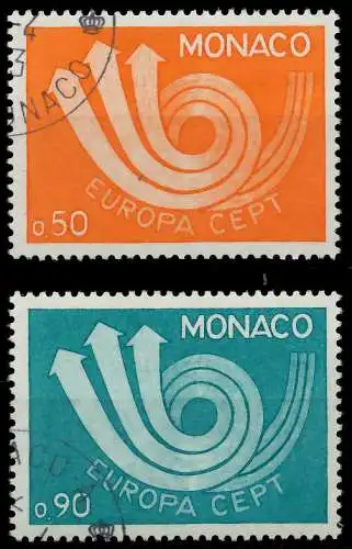 MONACO 1973 Nr 1073-1074 gestempelt 04064E