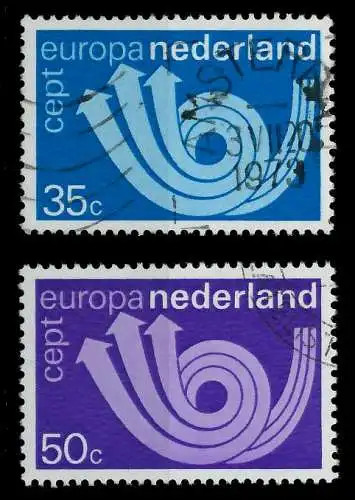 NIEDERLANDE 1973 Nr 1011-1012 gestempelt 040652