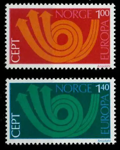 NORWEGEN 1973 Nr 660-661 postfrisch SAC2EDE