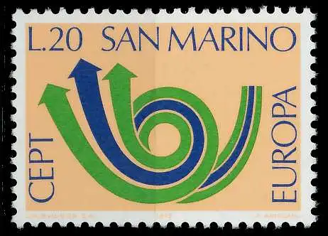SAN MARINO 1973 Nr 1029 postfrisch 0406BE