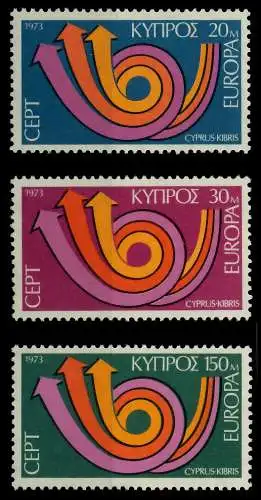 ZYPERN 1973 Nr 389-391 postfrisch SAC2FD6