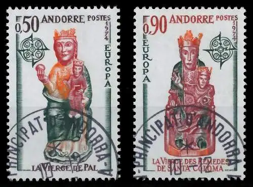 ANDORRA FRZ.-POST Nr 258-259 gestempelt 0407AA