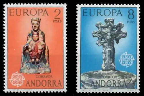 ANDORRA SPANISCHE POST 1970-1979 Nr 88-89 postfrisch 0407D2
