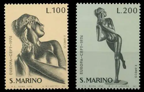 SAN MARINO 1974 Nr 1067-1068 postfrisch SAC31E2