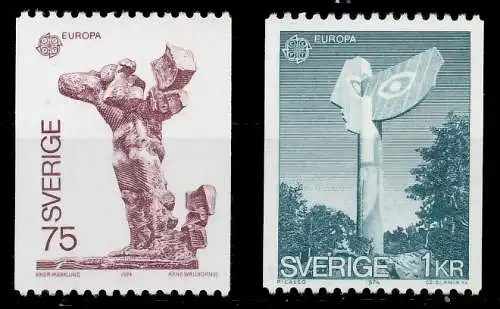 SCHWEDEN 1974 Nr 852-853 postfrisch SAC698A