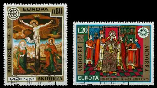 ANDORRA (FRANZ. POST) 1975 Nr 264-265 gestempelt 04518A