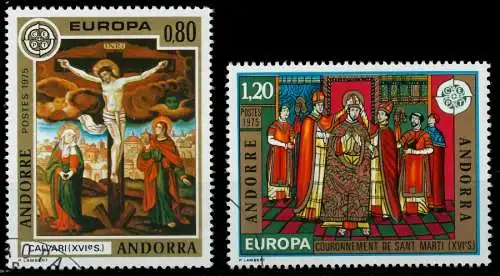 ANDORRA (FRANZ. POST) 1975 Nr 264-265 gestempelt 0451AA