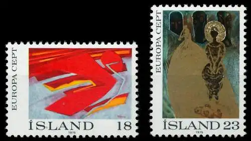 ISLAND 1975 Nr 502-503 postfrisch 04527A