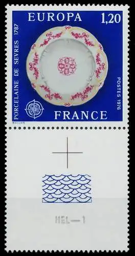 FRANKREICH 1976 Nr 1962 LFu postfrisch SENKR PAAR 045526