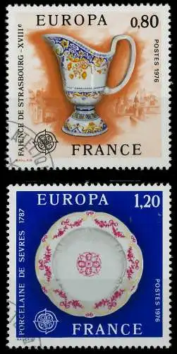 FRANKREICH 1976 Nr 1961-1962 gestempelt 045532