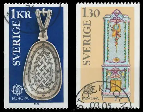 SCHWEDEN 1976 Nr 943-944 gestempelt 0457AA