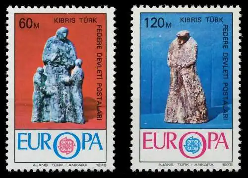TÜRKISCH-ZYPERN 1976 Nr 27-28 postfrisch SAC70BE