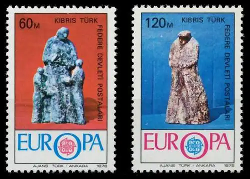 TÜRKISCH-ZYPERN 1976 Nr 27-28 postfrisch SAC70BA