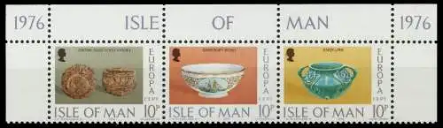 ISLE OF MAN Nr 85 + 86 87 postfrisch 3ER STR ORA 04B00E