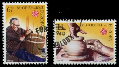 BELGIEN 1976 Nr 1857-1858 gestempelt 04B04E