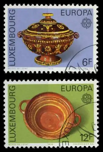 LUXEMBURG 1976 Nr 928-929 gestempelt 04B056