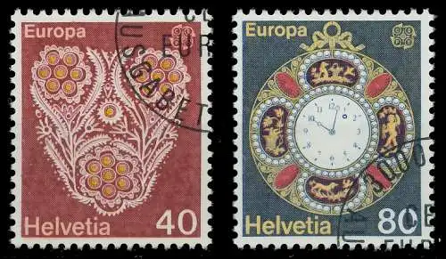 SCHWEIZ 1976 Nr 1073-1074 gestempelt 04B05A