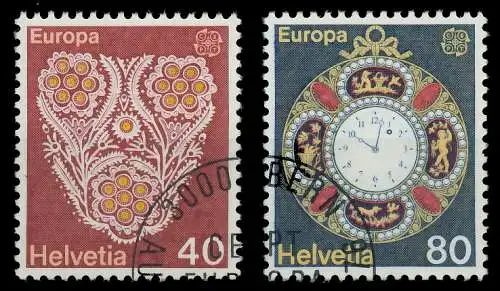 SCHWEIZ 1976 Nr 1073-1074 gestempelt 04B066