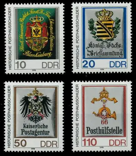 DDR 1990 Nr 3302-3305 postfrisch SACC91E